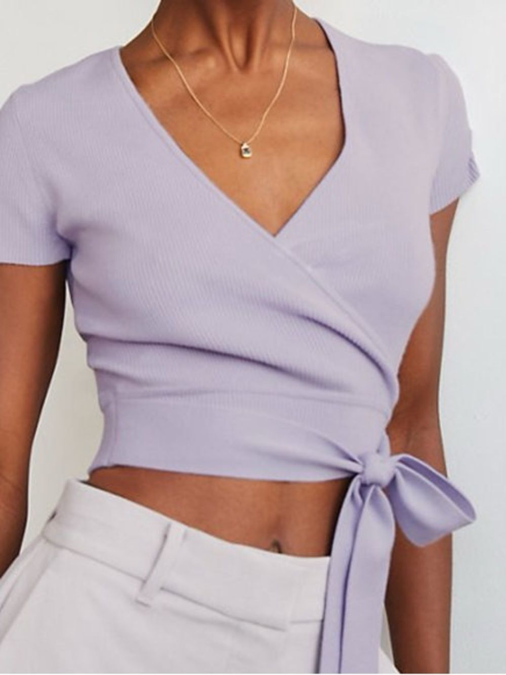 Wilfred All Tied Up Sweater | Lavender Gray | Medium